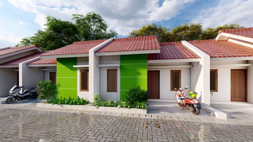 foto tampak rumah tipe 30 perumahan PESONA CITRA INDAH d/h GRIYA TIRTA AGUNG