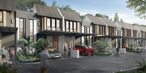 foto tampak rumah tipe Lily perumahan Metland Tambun