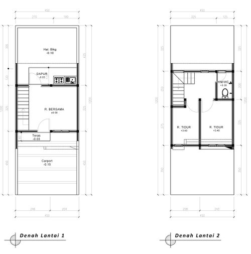 foto denah rumah tipe 39 Compact perumahan G-Land Ciwastra Park