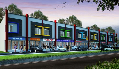 foto tampak rumah tipe Ruko perumahan Metland Tambun