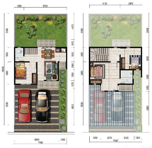 foto denah rumah tipe Camelia perumahan Metland Tambun