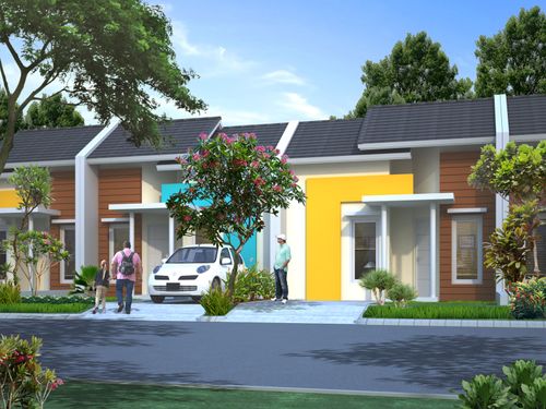 foto tampak rumah tipe 33/90 perumahan Harvest City