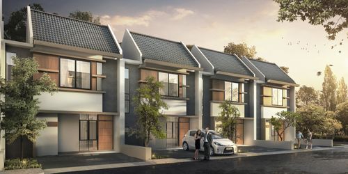 foto tampak rumah tipe Amethyst perumahan Metland Puri