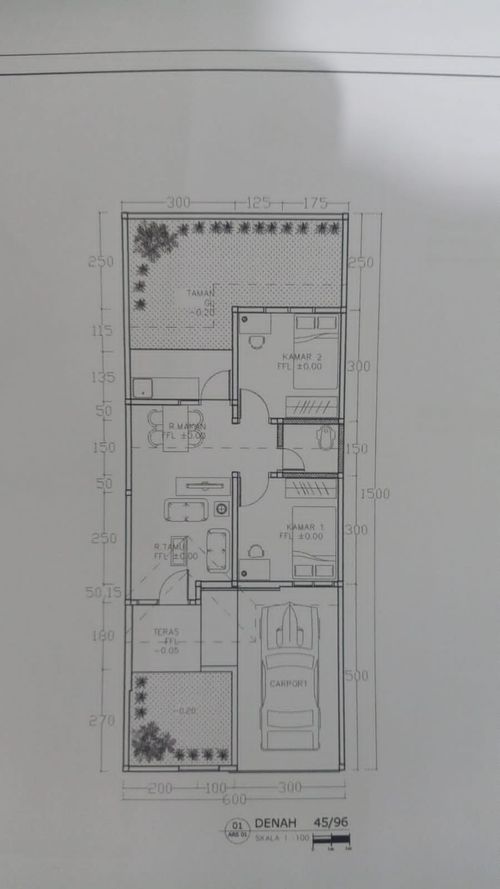 foto denah rumah tipe 45 perumahan Bukit Royal Kencana 2