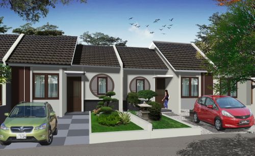 foto tampak rumah tipe 29/72 perumahan Harvest City