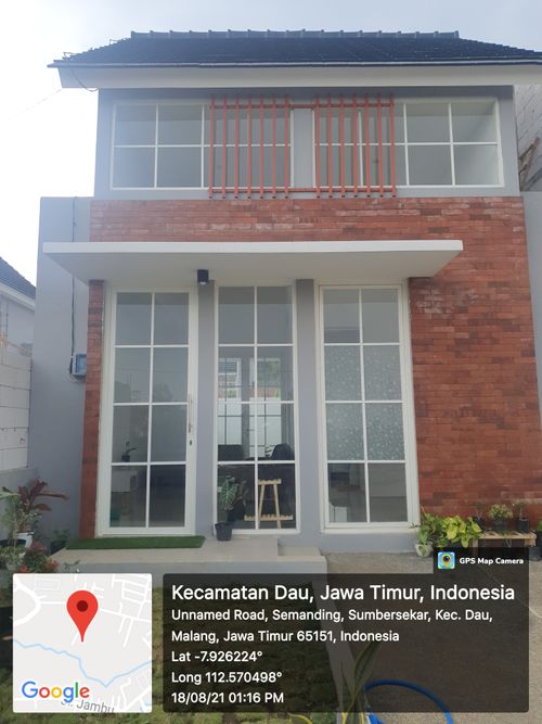 foto tampak rumah tipe T36 EDELWEISS perumahan Dau Garden Residence