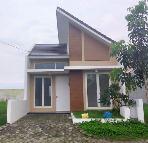 foto tampak rumah tipe Adenium 84 perumahan Banjar Mukti Residence