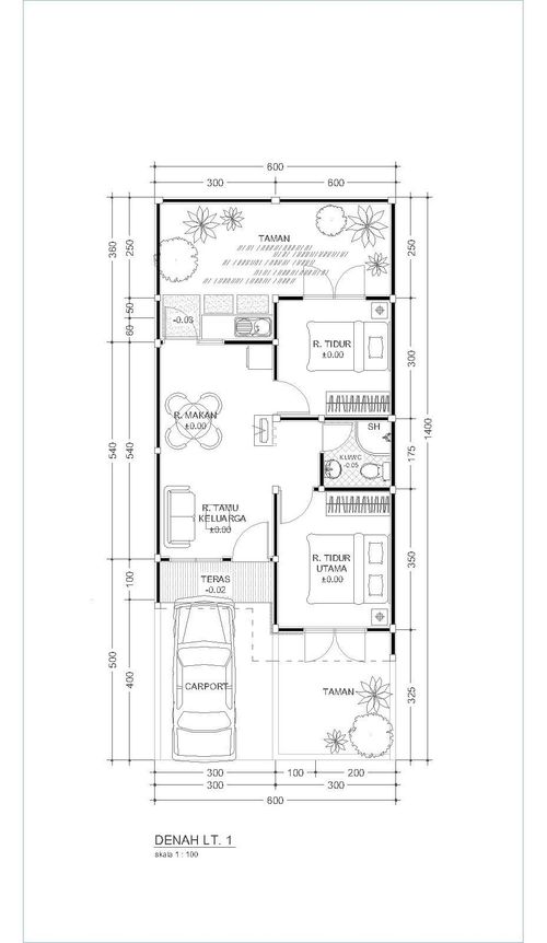 foto denah rumah tipe Adenium 84 perumahan Banjar Mukti Residence