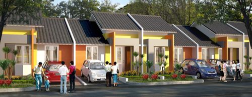 foto tampak rumah tipe AUTUMN MELIA perumahan CITRA RAYA - CLUSTER MELIA RESIDENCE