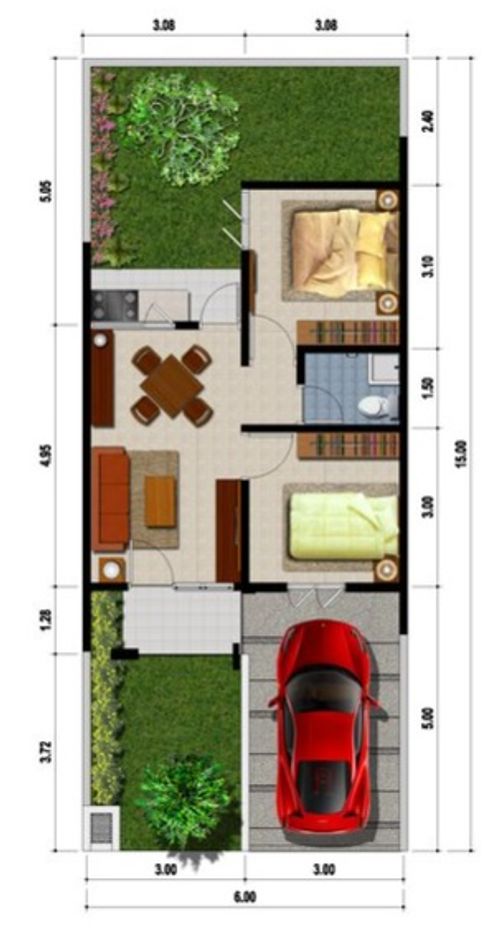 foto denah rumah tipe AUTUMN MELIA perumahan CITRA RAYA - CLUSTER MELIA RESIDENCE