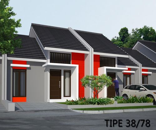foto tampak rumah tipe 38/78 perumahan JINGGA RESIDENCE SOREANG