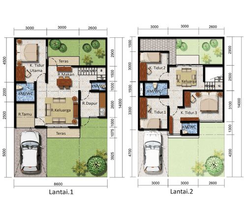 foto denah rumah tipe 120/120 perumahan JINGGA RESIDENCE SOREANG