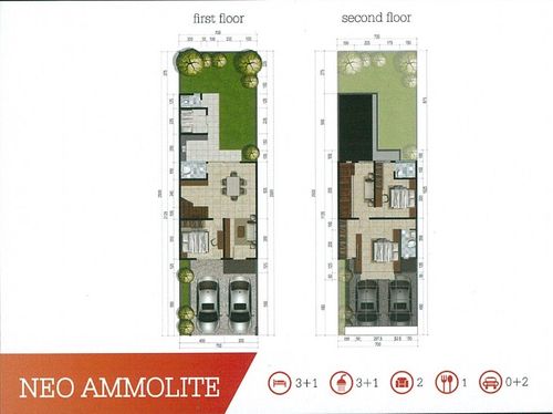 foto denah rumah tipe NEO AMMOLITE perumahan CITRASUN GARDEN SEMARANG