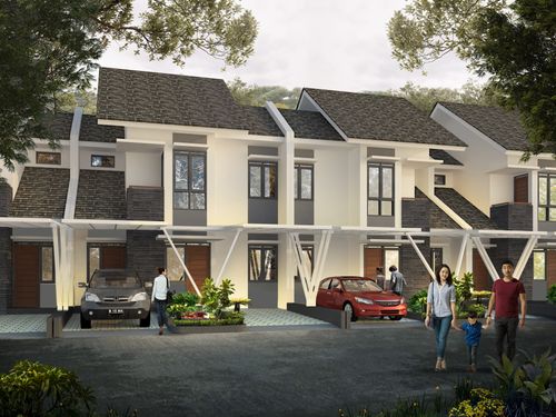 foto tampak rumah tipe 110/112 perumahan JINGGA RESIDENCE SOREANG