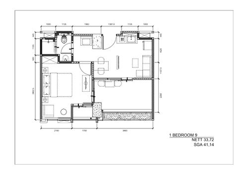 foto denah rumah tipe BEDROOM - 1 perumahan GATEWAY PARK LRT CITY JATIBENING