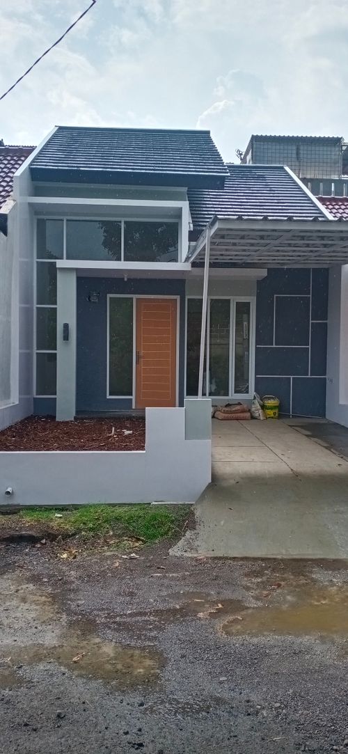 foto tampak rumah tipe MA-III 45/180 perumahan Bumi Panyawangan Cluster Rasamala dan Campaka