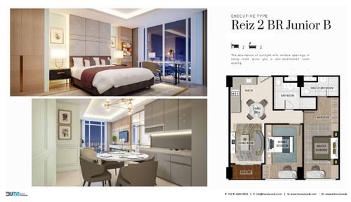 foto tampak rumah tipe Reiz Junior B perumahan Apartemen The Reiz Condo Medan