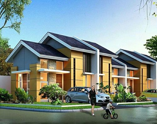 foto tampak rumah tipe T36B perumahan PONDOK UNGU PERMAI