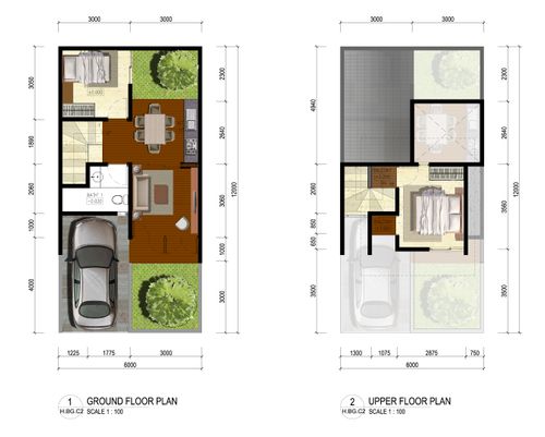 foto denah rumah tipe Alyeska perumahan THE TAMAN DAYU