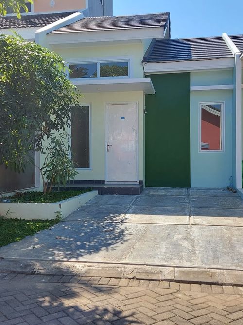 foto tampak rumah tipe NEW SAPPHIRA perumahan MUTIARA INDAH VILLAGE