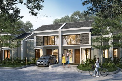 foto tampak rumah tipe IRIS perumahan CITRAGRAND CITY PALEMBANG CLUSTER THE BREEZE