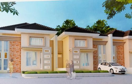 foto tampak rumah tipe CLUSTER EMERALD 54 perumahan WIDYA RESIDENCE