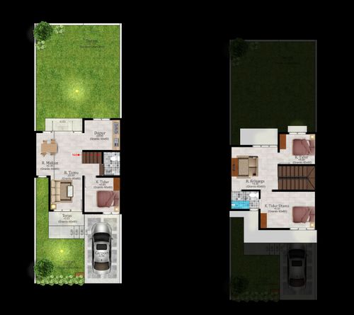 foto denah rumah tipe 90 perumahan royal sedayu residence