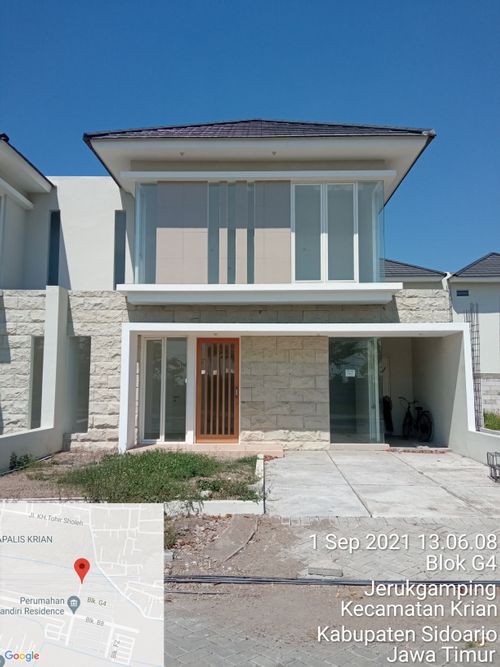 foto tampak rumah tipe Possion perumahan Mandiri Residence