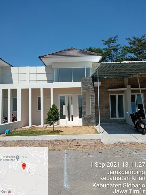 foto tampak rumah tipe Tulip perumahan Mandiri Residence