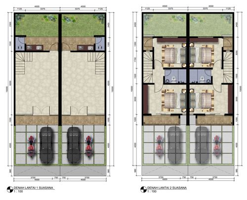 foto denah rumah tipe RUKO GARDEN perumahan ARYANA KARAWACI 1