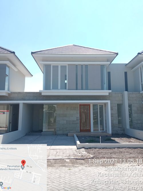 foto tampak rumah tipe Possion perumahan Mandiri Residence