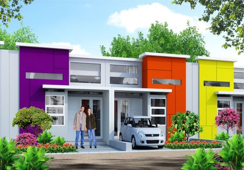 foto tampak rumah tipe Agate perumahan PERMATA HILL RESIDENCE