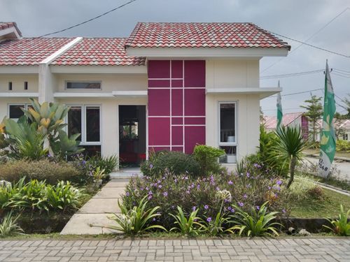 foto tampak rumah tipe 32/80 perumahan Grand Sutera Kragilan