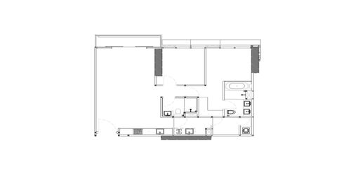 foto denah rumah tipe 2 BR Porte B perumahan Lavie All Suite Apartment