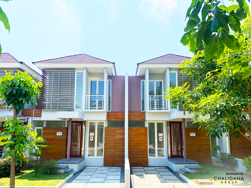 foto tampak rumah tipe SCARLET perumahan SAFIRA JUANDA RESORT