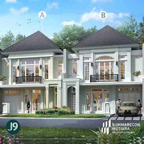 foto tampak rumah tipe J9B STANDAR perumahan SUMMARECON MUTIARA MAKASSAR CLUSTER JADE