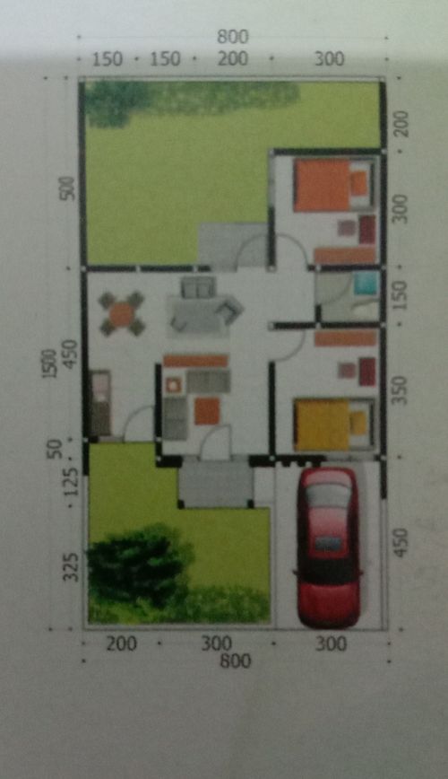 foto denah rumah tipe CARNELIAN perumahan palaran city