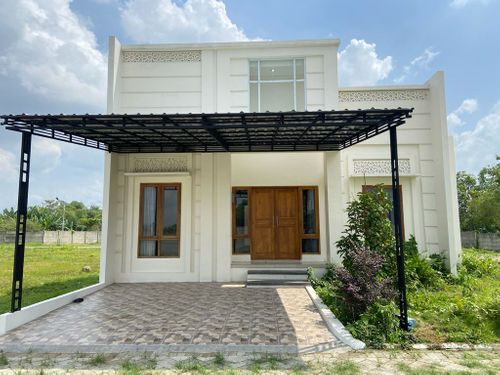 foto tampak rumah tipe Cluster A2 perumahan SAPPHIRE MANSION
