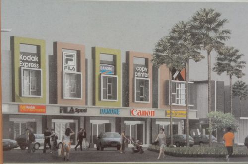 foto tampak rumah tipe RUKO perumahan palaran city