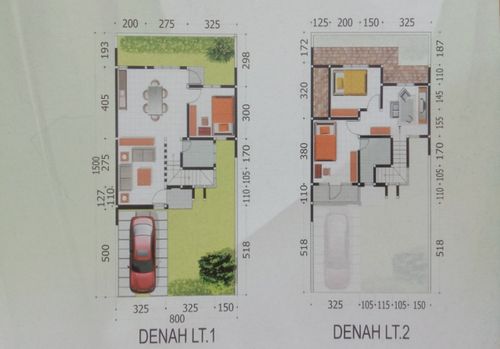 foto denah rumah tipe VIOLAN perumahan palaran city
