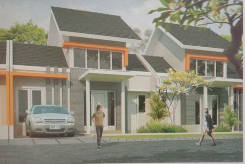 foto tampak rumah tipe DIAMOND perumahan palaran city