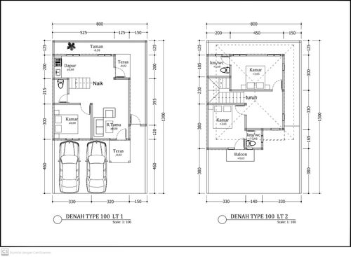 foto denah rumah tipe 100 perumahan Tamansari residence