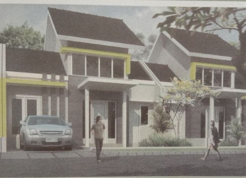 foto tampak rumah tipe CARNELIAN perumahan palaran city