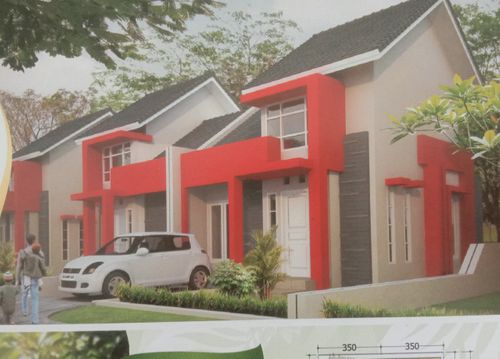 foto tampak rumah tipe AVENTURINE perumahan palaran city