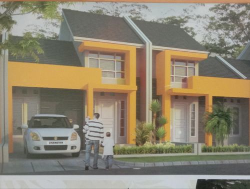 foto tampak rumah tipe ANDALUSITE perumahan palaran city