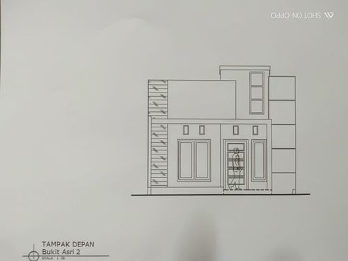 foto tampak rumah tipe BAR II perumahan Bukit Asri Residence II