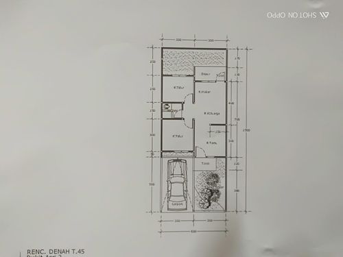 foto denah rumah tipe BAR II perumahan Bukit Asri Residence II