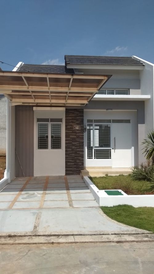 foto tampak rumah tipe NE7-0018 perumahan SERPONG NATURA CITY