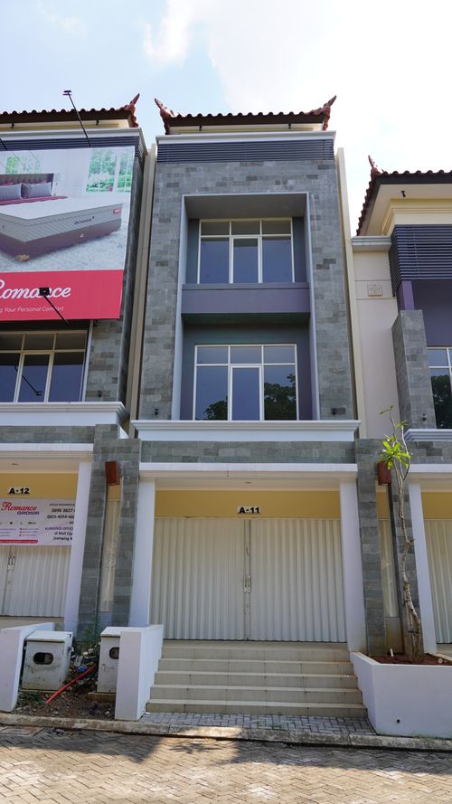foto tampak rumah tipe BERANDA GALERIA A/11 perumahan BSB City Ruko Beranda Galeria