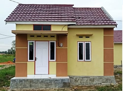 foto tampak rumah tipe 36 perumahan AZZAHRA VILLAGE BANJARBARU 1